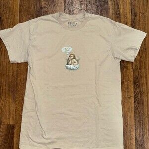Pretty Vacant T-Shirt Mens M Beige Cherub Graphic “I Don’t Care”